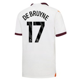 Manchester City Kevin De Bruyne 17 Matchtröjor Barn Borta Fotbollströja 2023-24